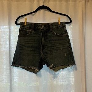 Abercrombie high waisted cut off shorts